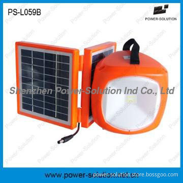 2W LED solar camping lantern with phone charging for multi-usage